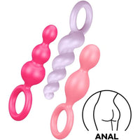 Satisfyer Booty Call Set Of 3 Multicolour Anal Plugs