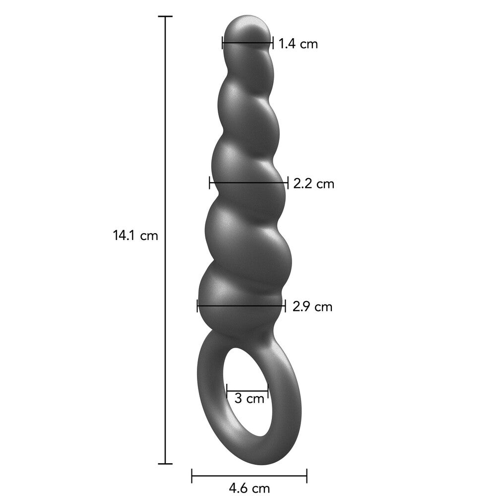 ToyJoy Buttocks The Screw Metallic Silicone Plug