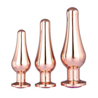 Gleaming Butt Plug Set Rose Gold