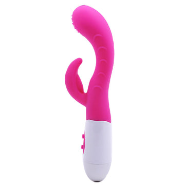 Silicone Dual Motors GSpot Vibrator Pink